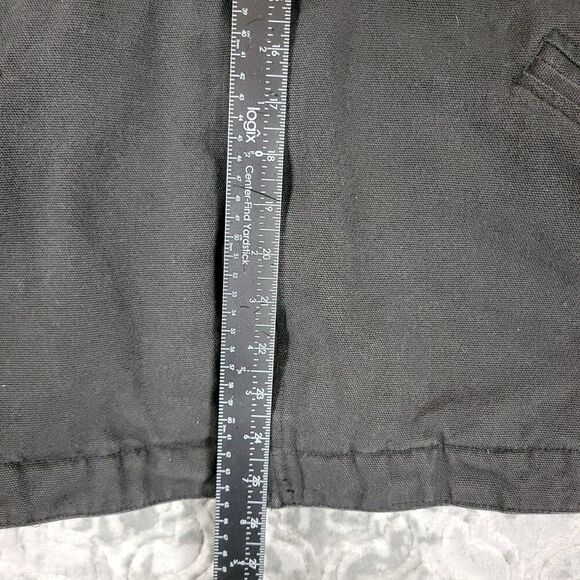 Vintage Port Authority Work Jacket Men's XL Black Quilt Lined Heavyweight Logo - Picture 8 of 12